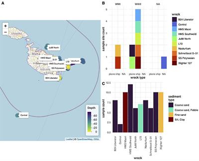 Deepening the understanding of wreck ecology: a comparative study of marine sediment microbiomes across 10 Maltese wreck sites